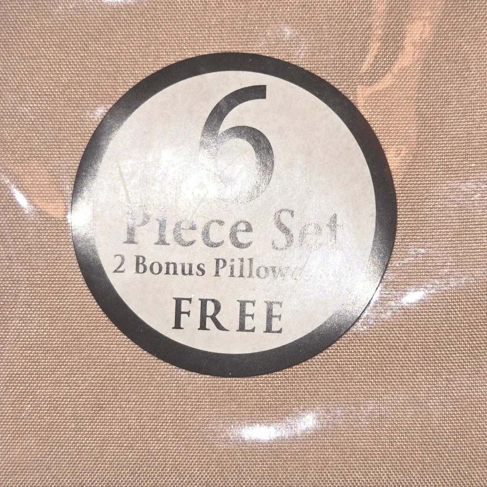 TJ 2000 Series Bamboo 6‎ Piece Sheet Set Full Brown Deep Pocket Wrinkle Free NEW